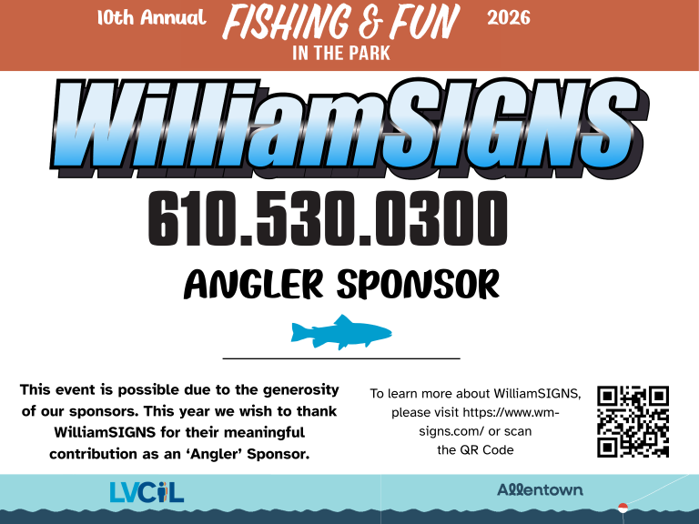 WilliamSIGNS 610.530.0300 Special Sponsor This event is possible due to the generosity of our sponsors. This year we wish to thank WilliamSIGNS for their printing service and contribution to the event. To learn more about WilliamSIGNS, please visit https://www.wm-signs.com/ or scan the QR Code